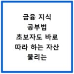 금융 지식 공부법 초보자도 바로 따라 하는 자산 불리는 실전 노하우